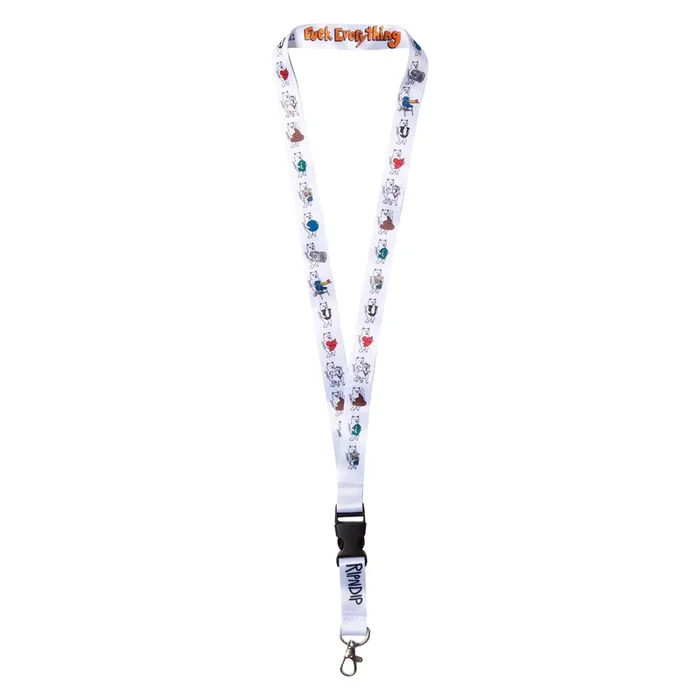 Fuck Everything Lanyard (White)