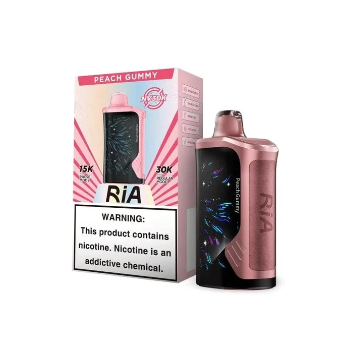 Geek Bar Ria NV30k Peach Gummy Disposable Vape