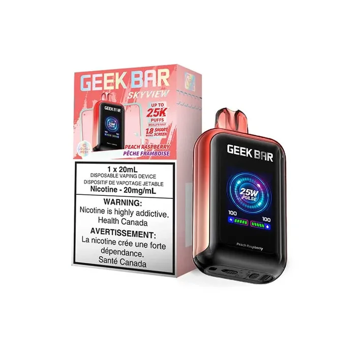 Geek Bar Skyview 25K Disposable – Peach Raspberry