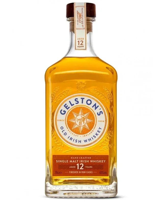 Gelston’s 12 Year Old Rum Cask Finish Whiskey, 70 cl