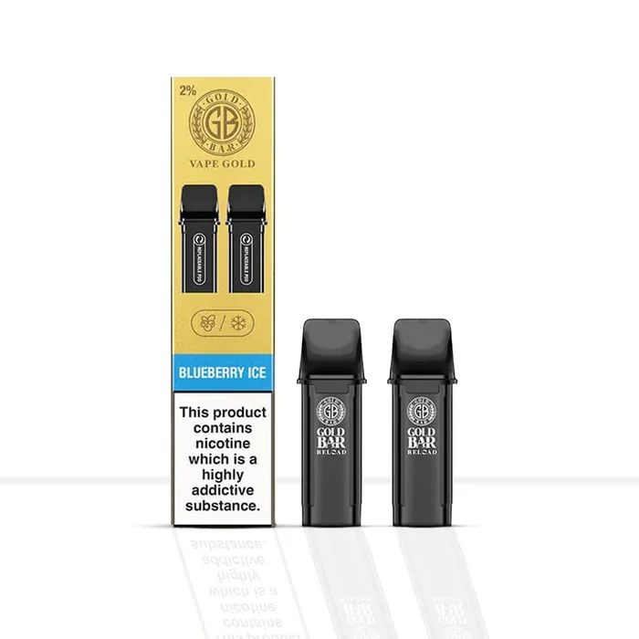 Gold Bar Reload Blueberry Ice Vape Pod Cartridges