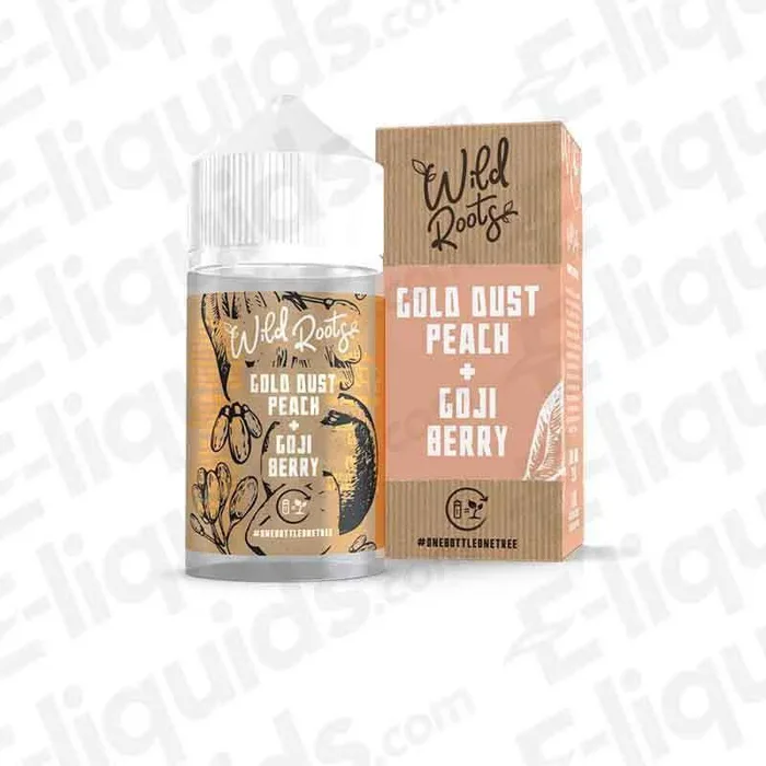 Gold Dust Peach Shortfill Vape Juice by Wild Roots