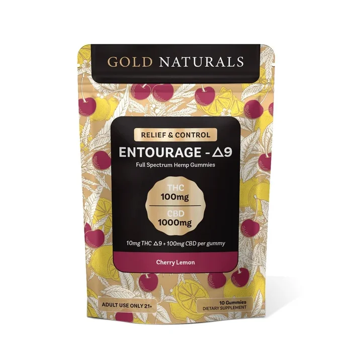 Gold Naturals Entourage D9 Gummies 1Ct