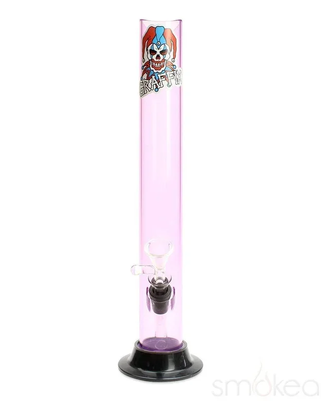 Graffix 12 ” Straight Skinny Acrylic Bong