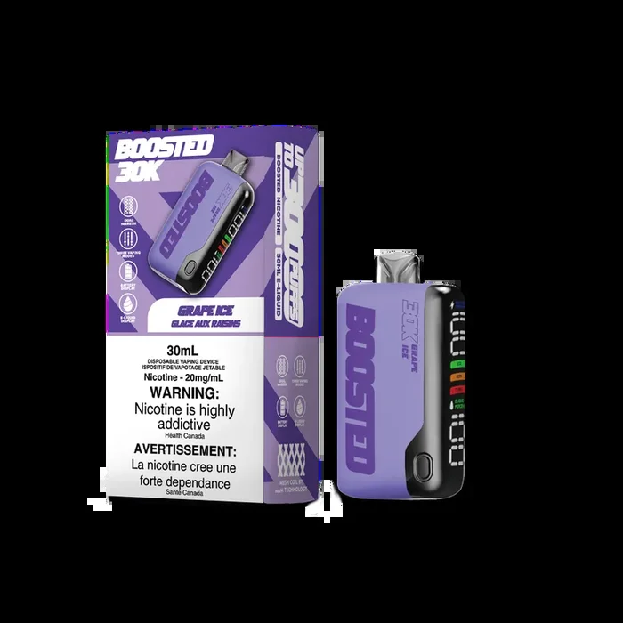 Grape Ice SYNTHETIC – BOOSTED 30K Disposable Vape