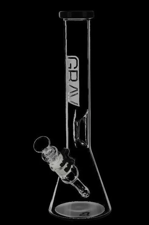 GRAV Beaker Water Pipe – Black