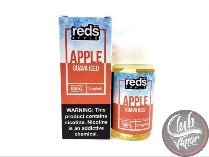 Guava Red’s Apple ICED E-Juice by 7 Daze 60mL