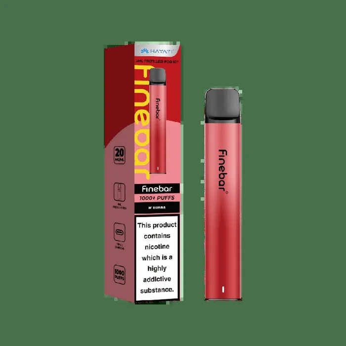 Hayati Finebar 1000 Puffs Prefilled Pod Kit H’Bubba