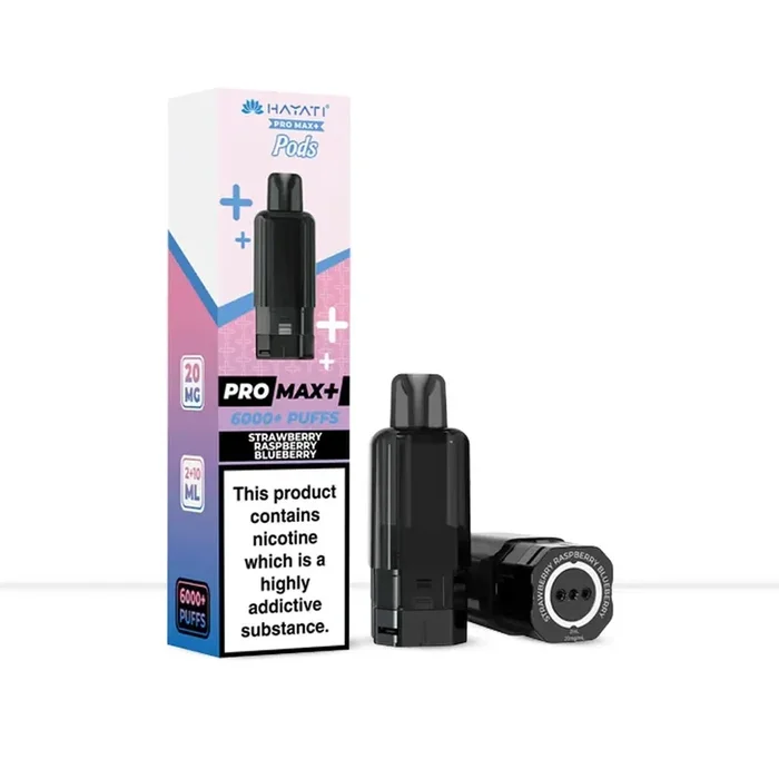 Hayati Pro Max+ Strawberry Raspberry Blueberry Prefilled Vape Pods