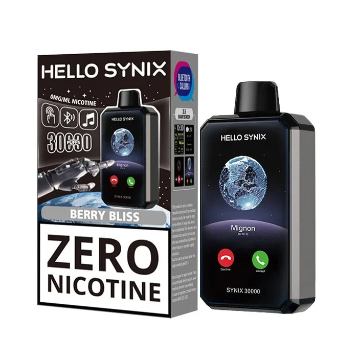 Hello Synix 30K Zero Nicotine Disposable Vape 28ml