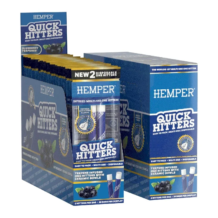 HEMPER – Blueberry Quick Hitter – Multi-Use Disposable One Hitter