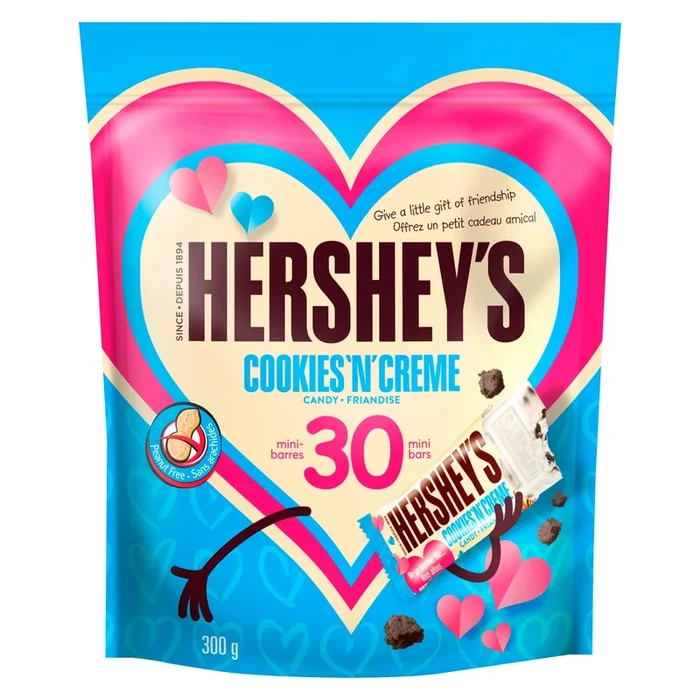 Hershey’s Cookies ‘n’ Creme Mini Bars, 30-Pack