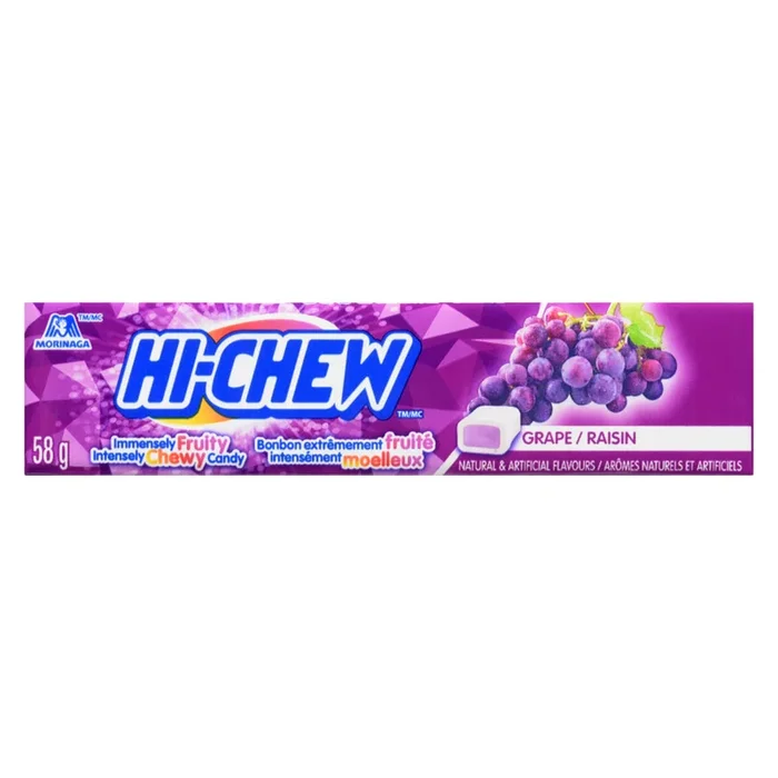 Hi-Chew Intensely Chewy Candy Grape, 58 g