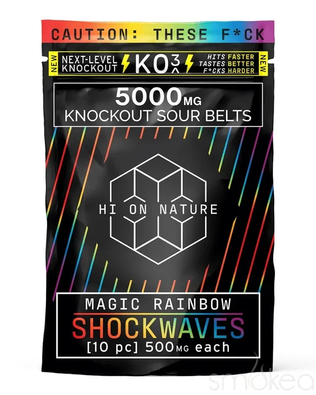 Hi On Nature 5000mg KO3 Knockout Shockwaves – Magic Rainbow