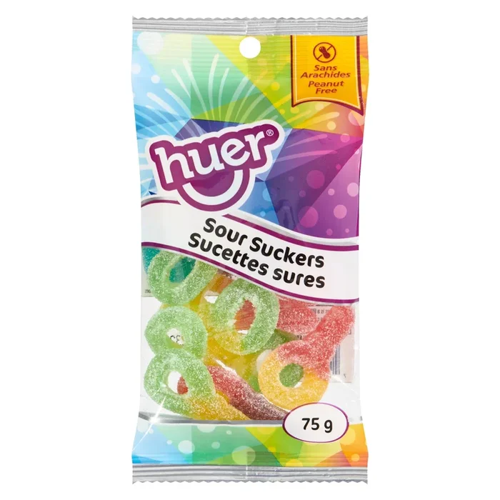 Huer Sour Suckers, 75-g