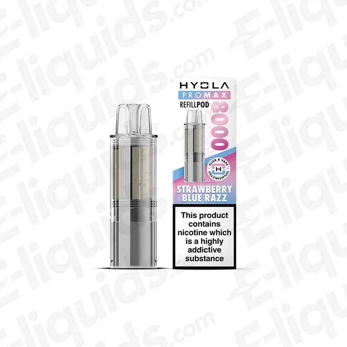 Hyola Pro Max 8000 Strawberry Blue Razz Prefilled Pod
