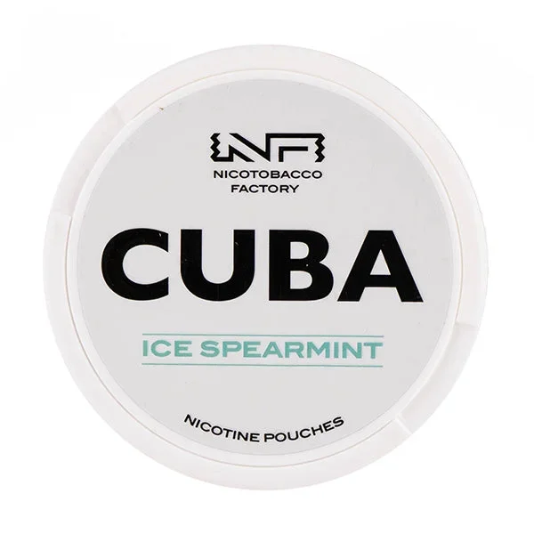 Ice Spearmint Nicotine Pouches by Cuba White