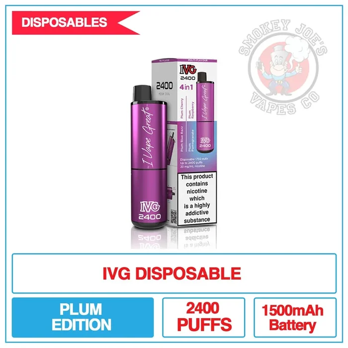 IVG 2400 – Multi Flavour 4 In 1 – Plum Edition