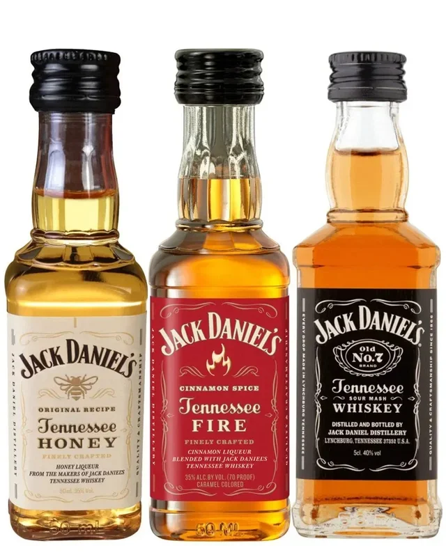 Jack Daniel’s Whiskey Miniature Set, 3 x 5 cl, Trio Pack