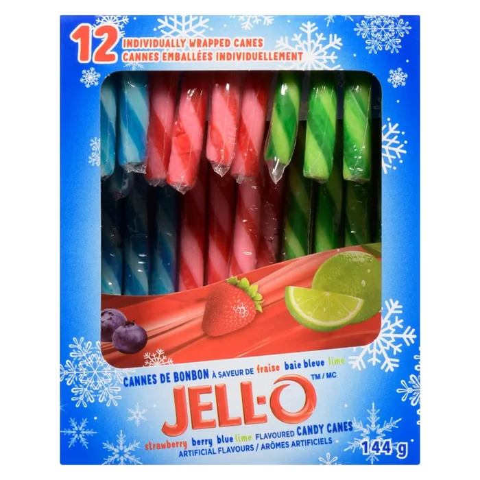 Jell-O Candy Canes, 12-Pack