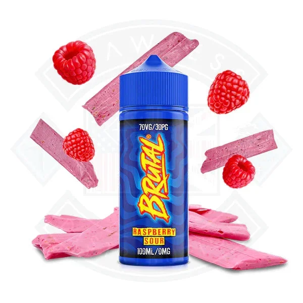 Just Juice Brutal – Raspberry Sour 0mg 100ml Shortfill