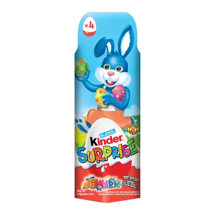 Kinder Surprise Eggs, 80-g, 4 Pack