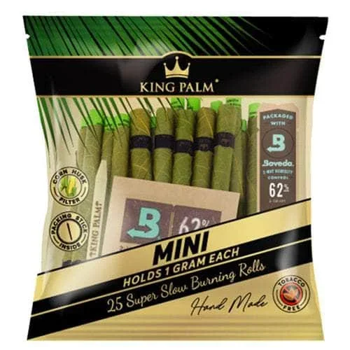 King Palm Real Leaf Mini Rolls (25 Pack)