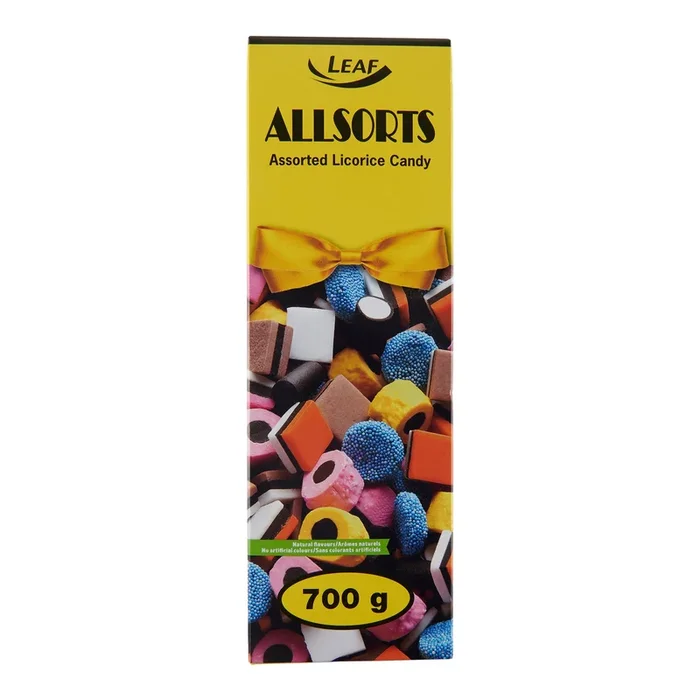 Leaf Allsorts Licorice Candy, 700-g