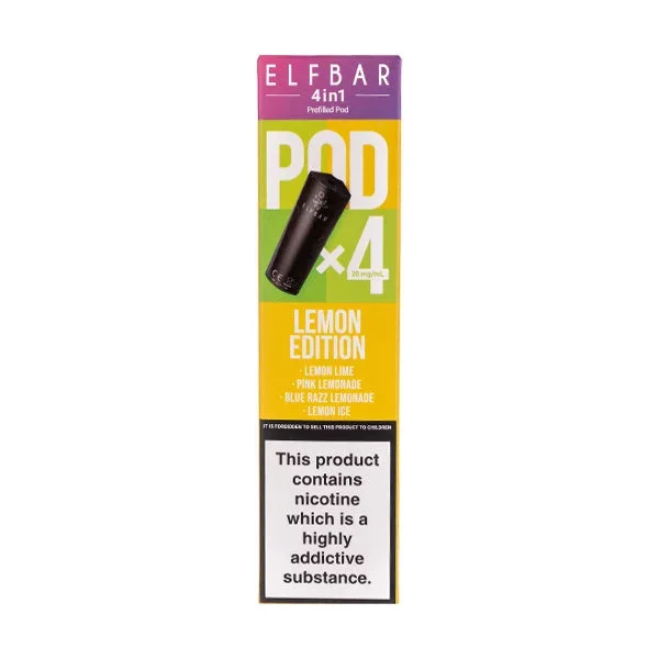 Lemon Edition 4 in 1 Prefilled Pods by Elf Bar – 4 Pods