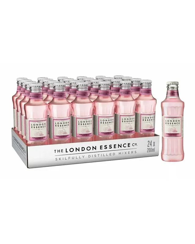 London Essence Company Pomelo & Pink Pepper Tonic Water Bottle Multipack, 24 x 200 ml