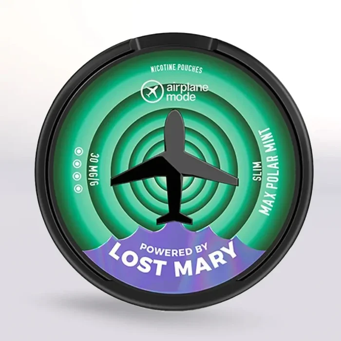 Lost Mary Airplane Mode Max Polar Mint Nicotine Pouches