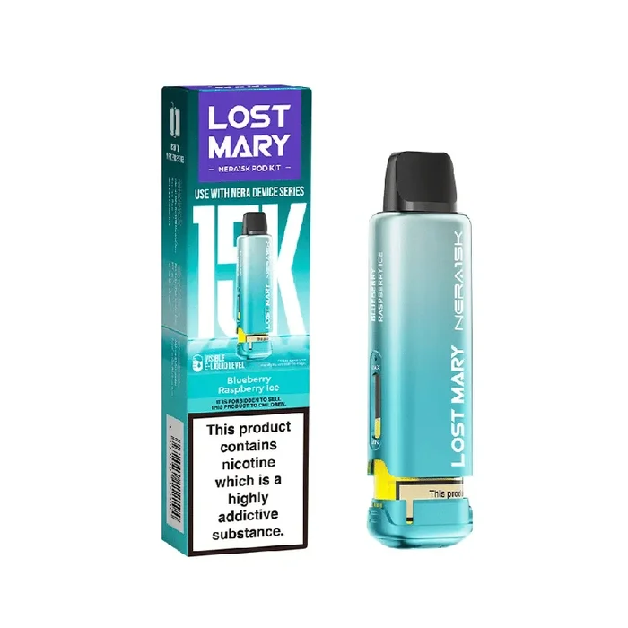Lost Mary Nera 15k Prefilled Pod Blue Raspberry Ice