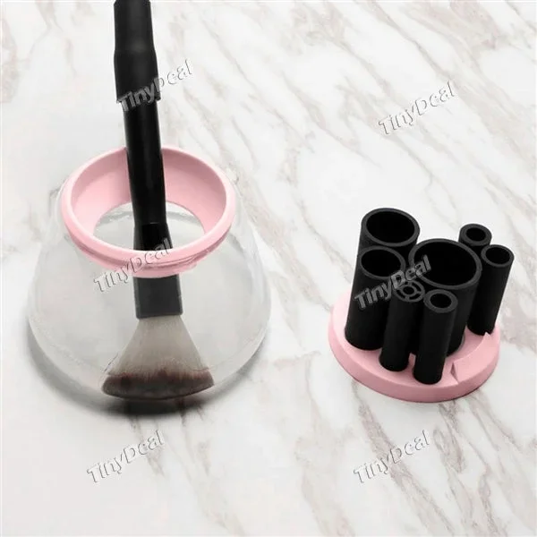 Makeup Electric Auto Brush Cleaning Deep Clean Washing Clean & Dry Wash Cleaning Tools Kit Beauty Pink Color