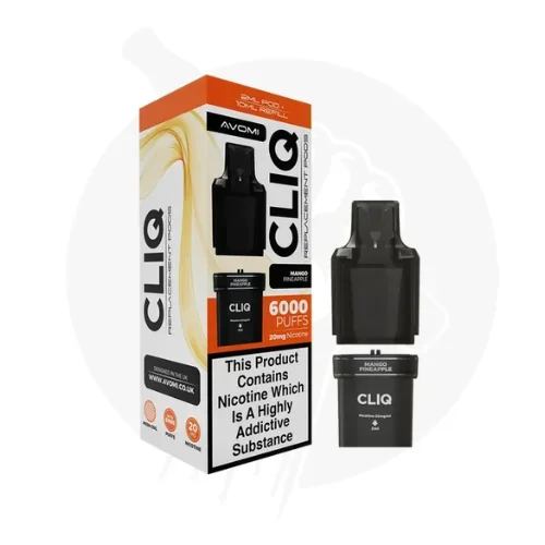 Mango Pineapple Avomi Cliq 6000 Puff Refill Pack