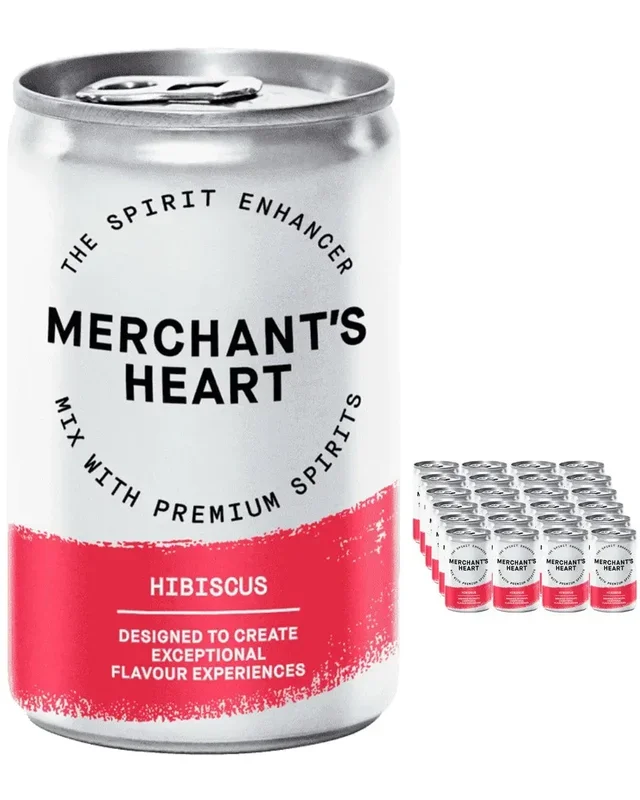 Merchant’s Heart Hibiscus Tonic Water Can Multipack, 24 x 150 ml