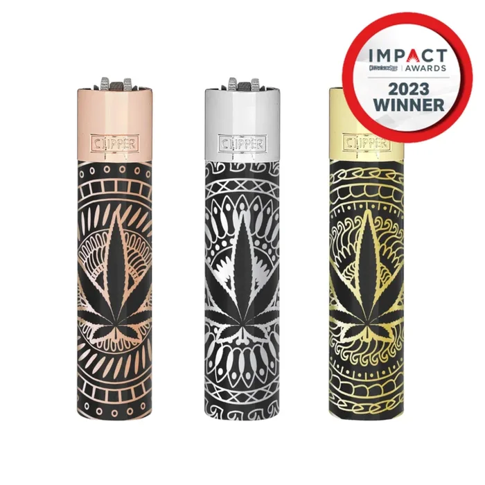 Metal Clipper Lighter – Premium Leaves