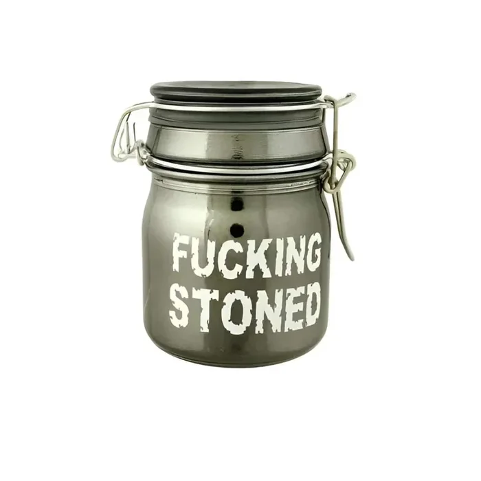 METALLIC SMOKE – FUCKING STONED STASH JAR 5oz