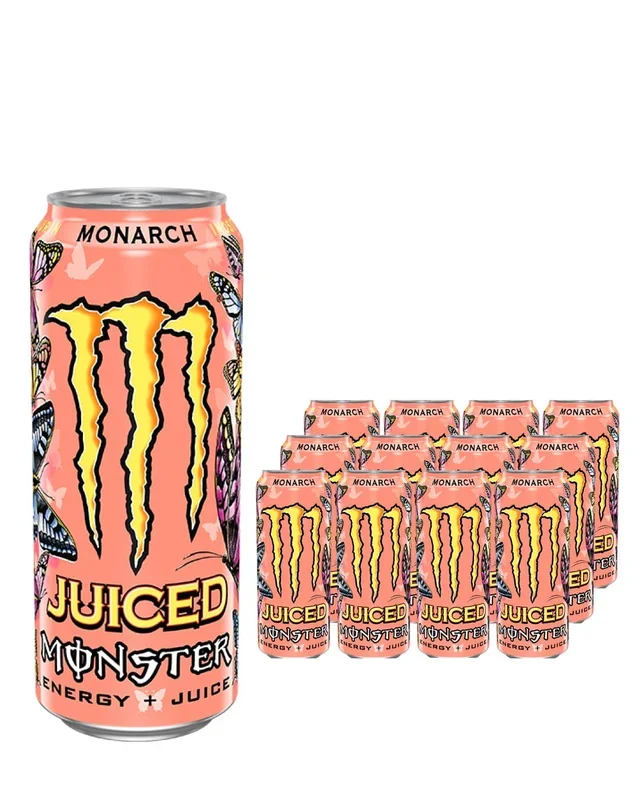 Monster Juiced Monarch Energy Drink Can Multipack, 12 x 500 ml