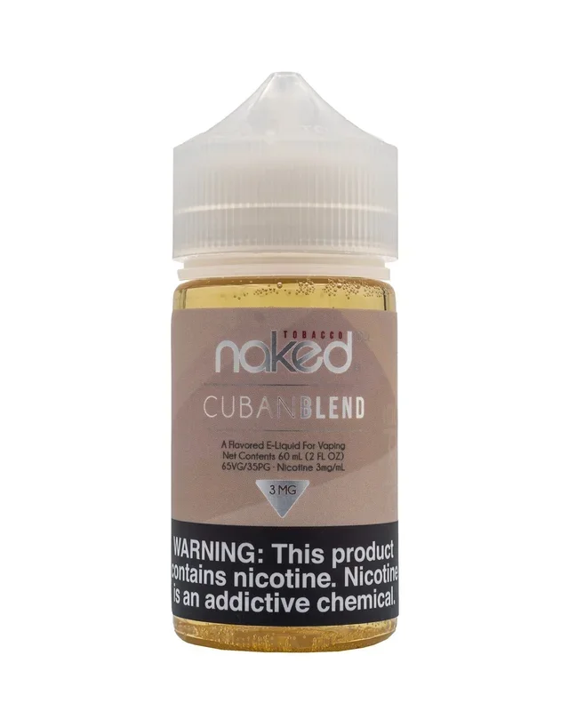 NAKED 100 EJUICE – CUBAN BLEND – 60ML