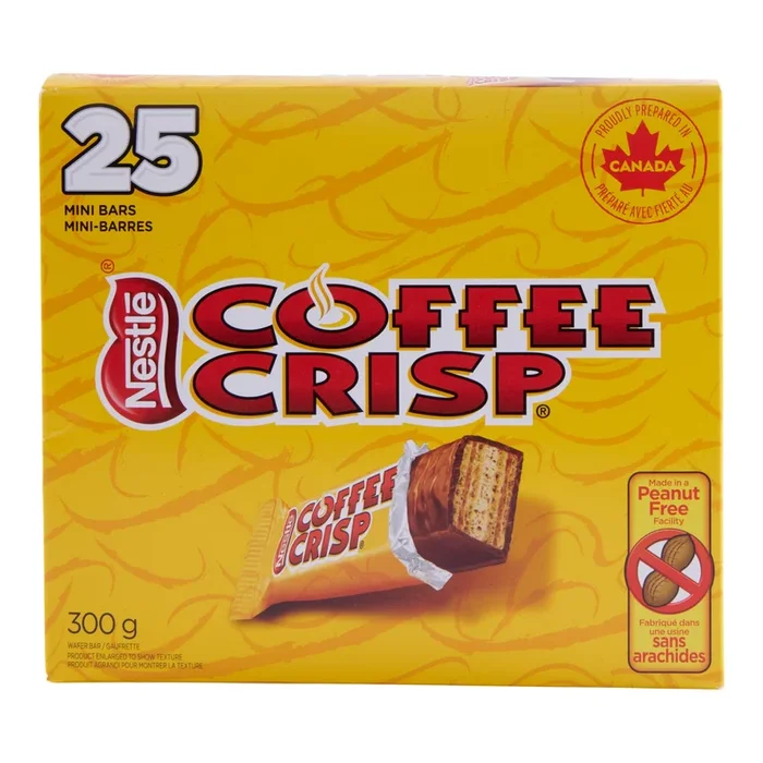 Nestle Coffee Crisp Snack Size, 25-Pack
