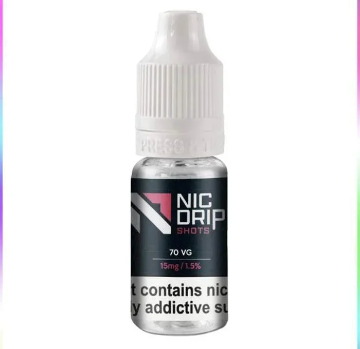 Nic Drip 15mg/50vg Nic Shots – 100 Pack