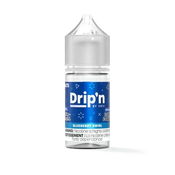 [Nic Salt] Drip’n by Envi Classics Salt – Blueberry Swirl 30mL
