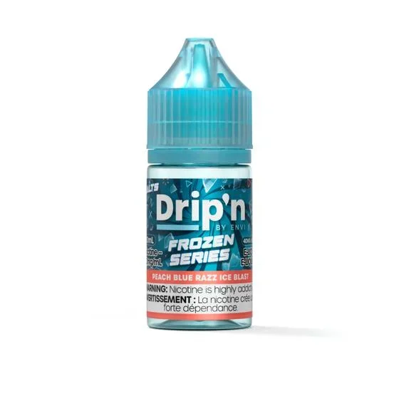 [Nic Salt] Drip’n by Envi Frozen Salt – Peach Blue Razz Ice Blast 30mL