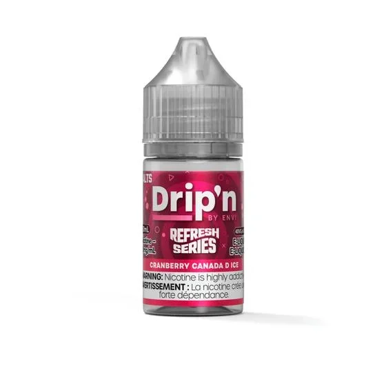 [Nic Salt] Drip’n by Envi Refresh Salt – Cranberry Canada D Ice 30mL