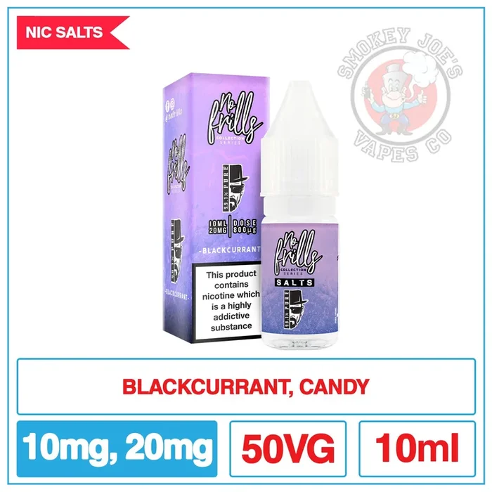 No Frills Salts – 99.1% Pure – Blackcurrant