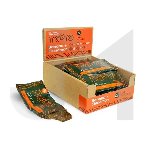 Nooro 25mg CBD Banana & Cinnamon CBD Oat Bar – 45g (BUY 1 GET 1 FREE)