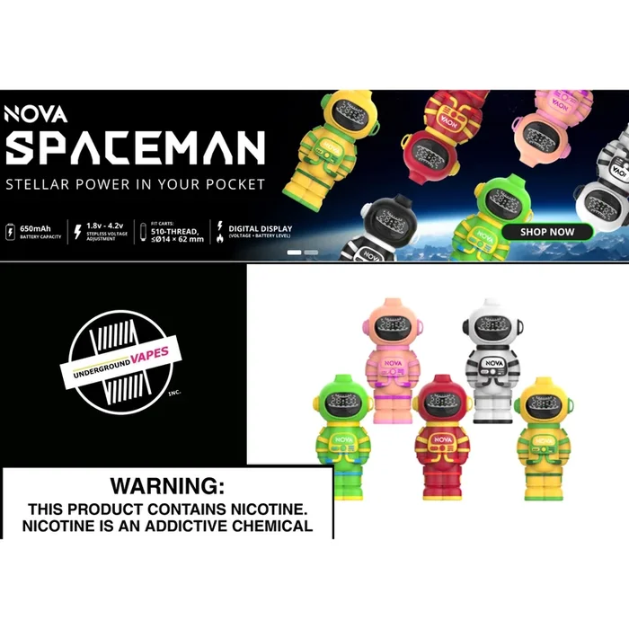 NOVA SPACEMAN 510 CART BATTERYS