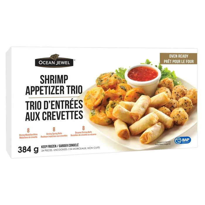 Ocean Jewel Shrimp Appetizer Trio, 384 g