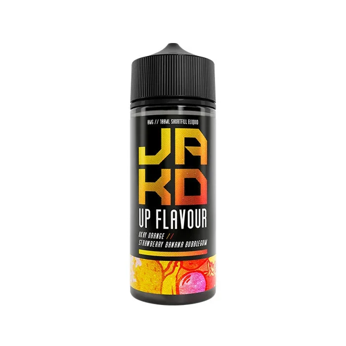 Okay Orange Strawberry Banana Bubblegum 100ml Shortfill E-Liquid by JAKD