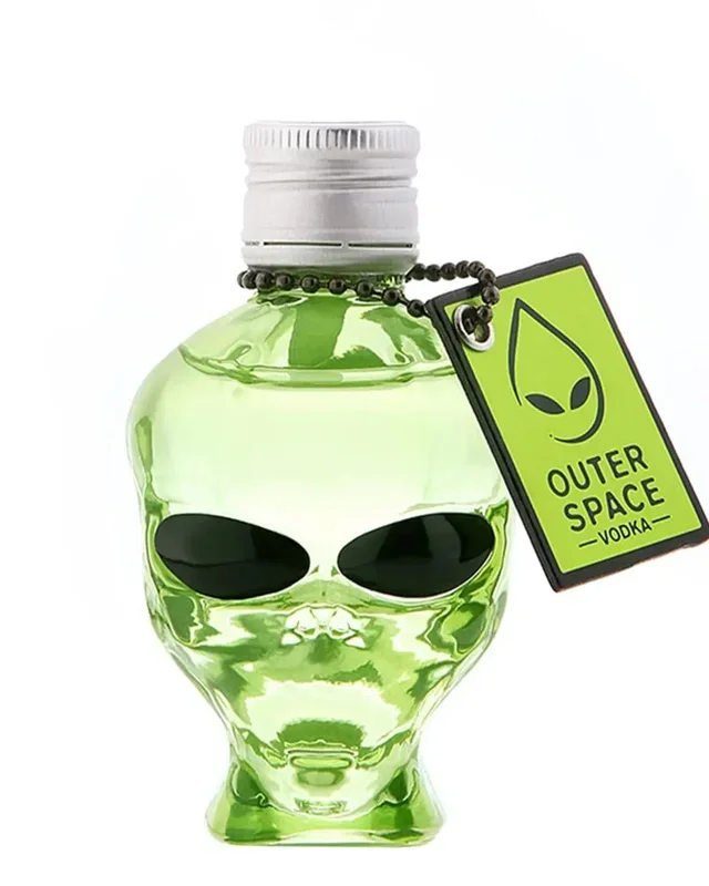 Outerspace Alien Head Vodka Miniature, 5 cl